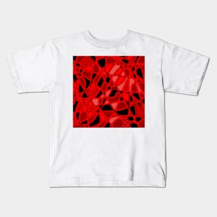 Stained Glass Red Kids T-Shirt